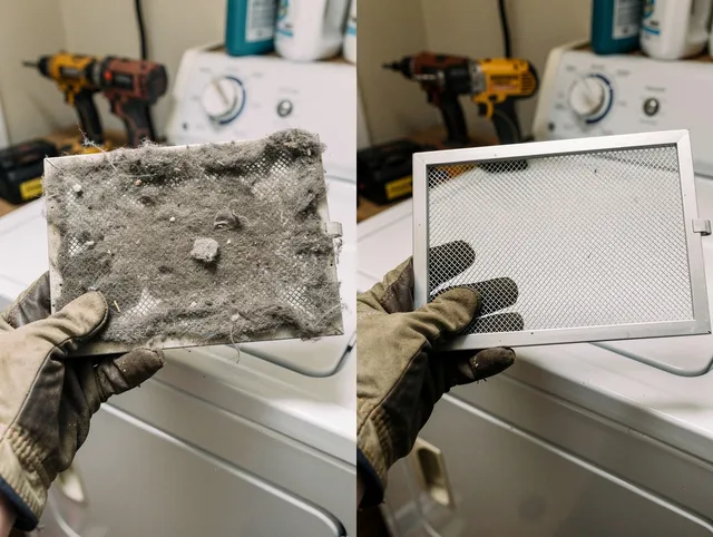 Professional lint trap cleaning by Copley Dryer Vent Cleaning in Copley