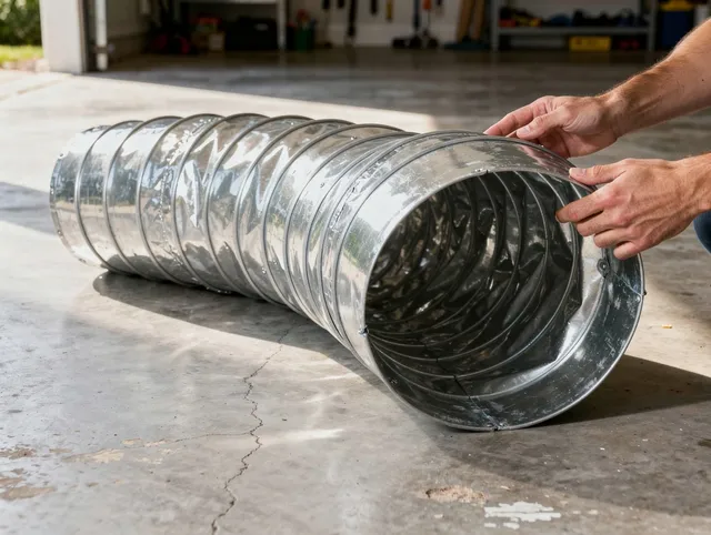 Copley Dryer Vent Cleaning specialist using advanced equipment for thorough duct cleaning in Copley
